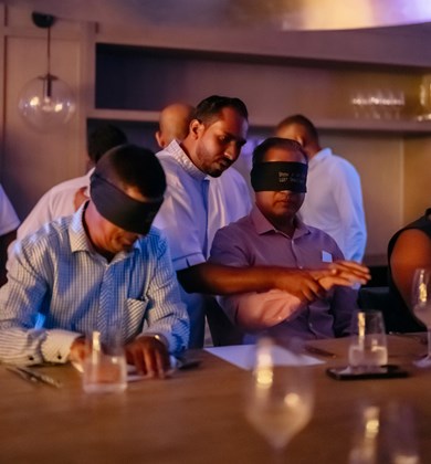 DINNER IN THE DARK FOR A CAUSE